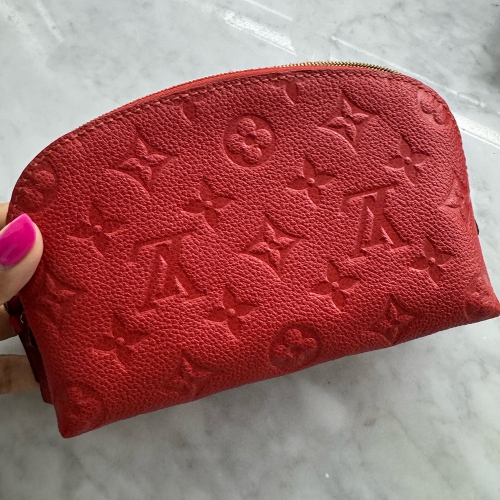 Louis Vuitton Red Empriente Monogram Cosmetic